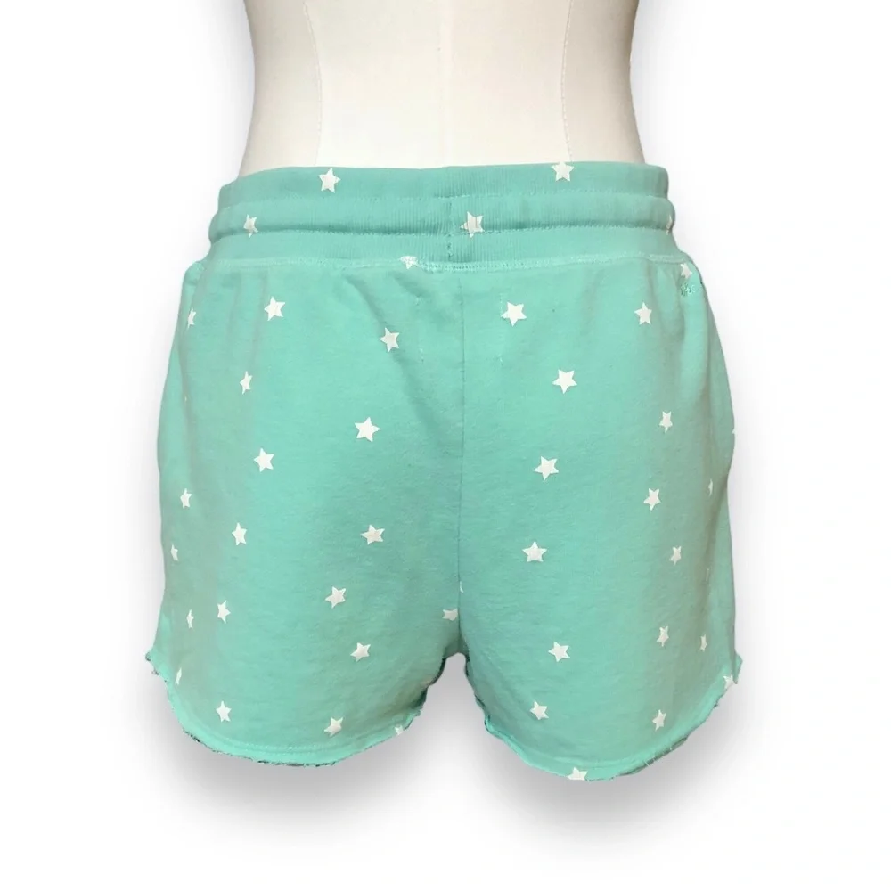 IVORY ELLA Pull On Drawstring Cutoff Shorts Star Pattern